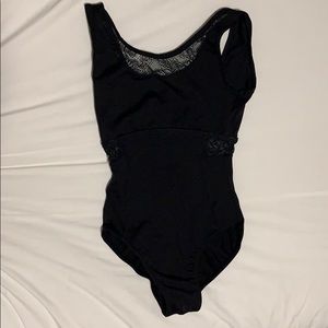 Girls black ballet leotard